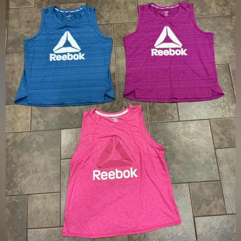Reebok Trio of Vibrant Tank Tops